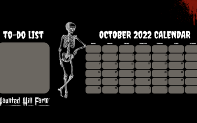 Haunted Desktop Calendar