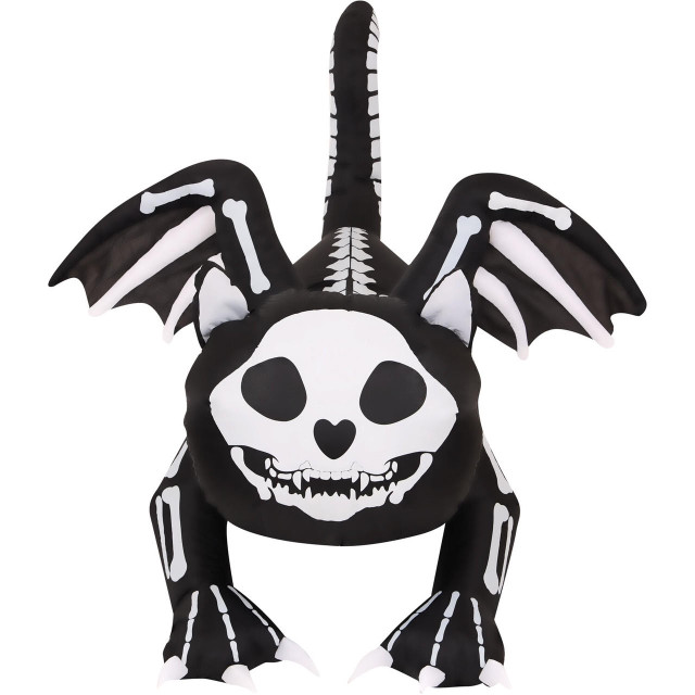 Skeleton cat inflatable